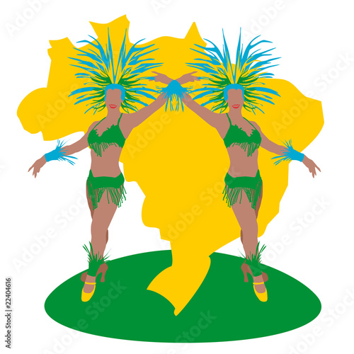 Danseuses de samba -vert