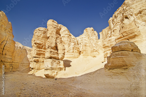 The Perazim canyon. Judean Desert nature reserve, Israel. © Yory Frenklakh