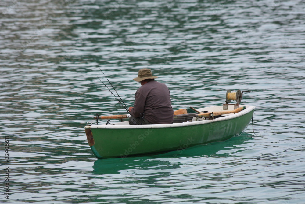 Fischer auf dem See - Fisherman on the lake