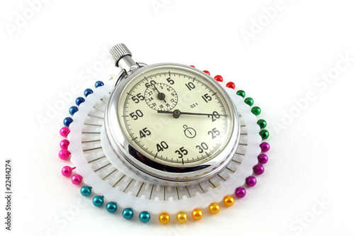 Scatter pins and Stop-watch