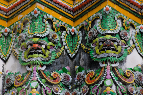 Demon Figures, The Royal Palace, Bangkok, Thailand