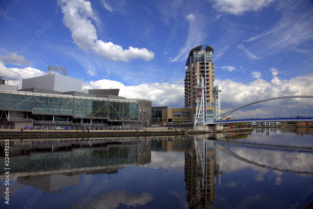 Fototapeta premium Salford Quays in Manchester