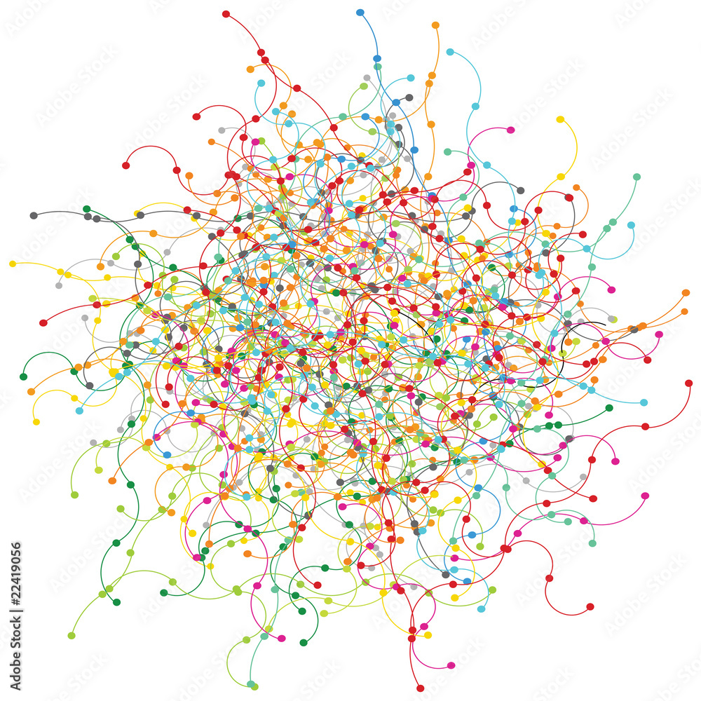 Abstract colored network