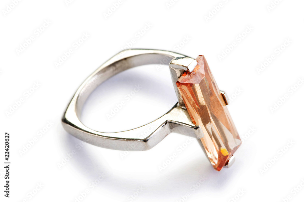 Jewellery ring isolated on the white background Jewellery ring isolated on the white background