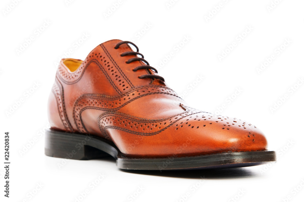 Male shoes isolated on the white background Male shoes isolated on the white background