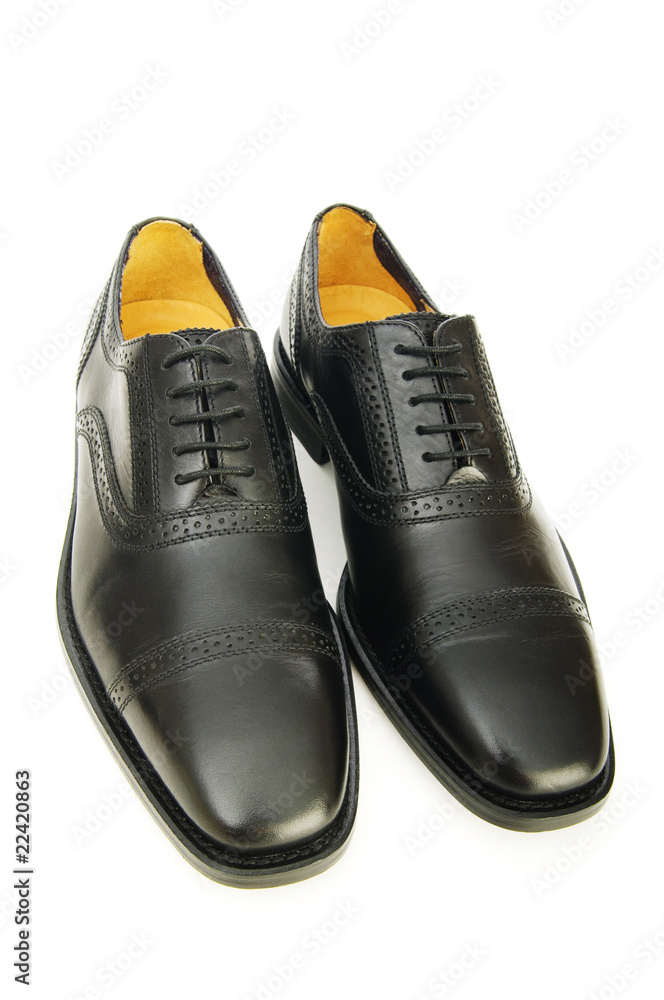 Male shoes isolated on the white background Male shoes isolated on the white background