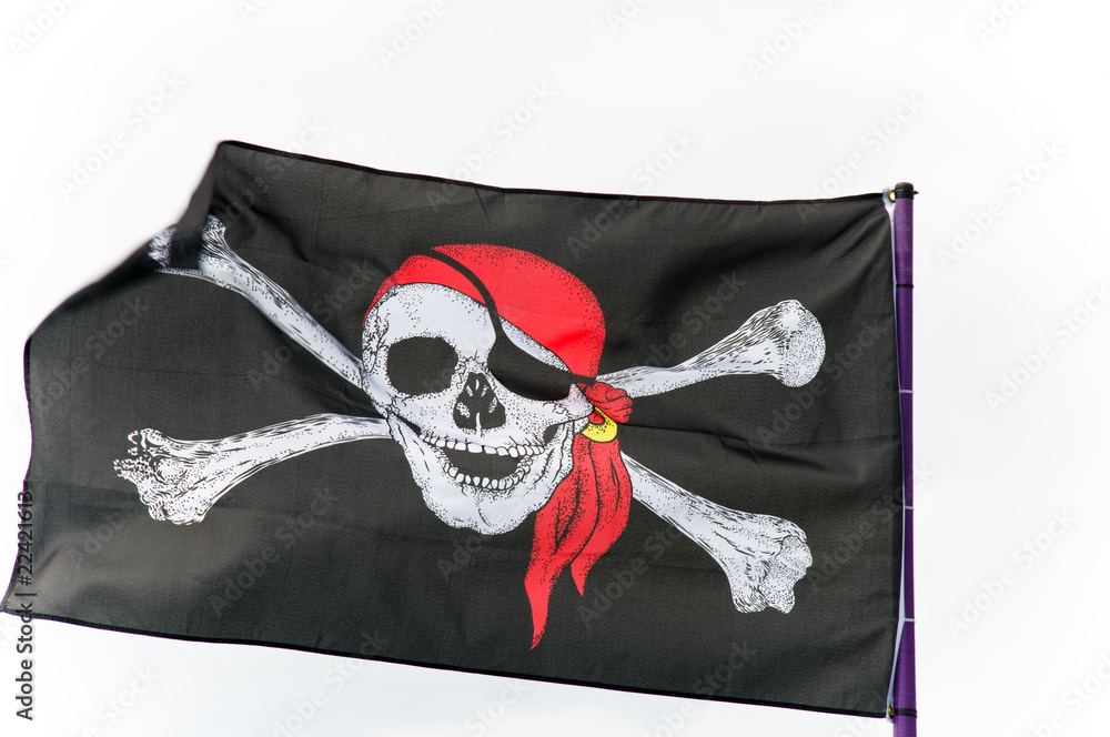 Fototapeta premium Piratenfahne