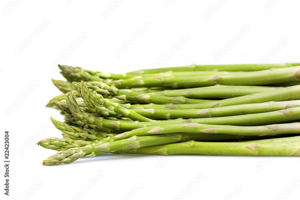Asparagus green on white background Asparagus green on white background