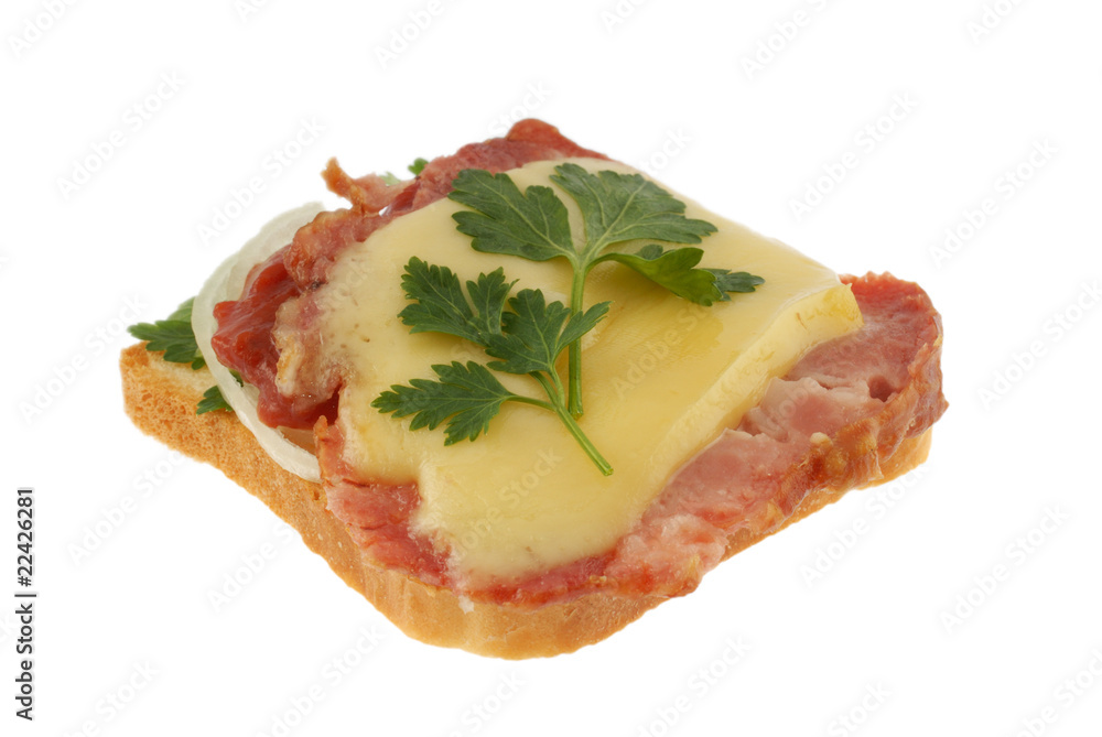 sandwich on white, bread, meat, greens, ketchup sandwich on white, bread, meat, greens, ketchup