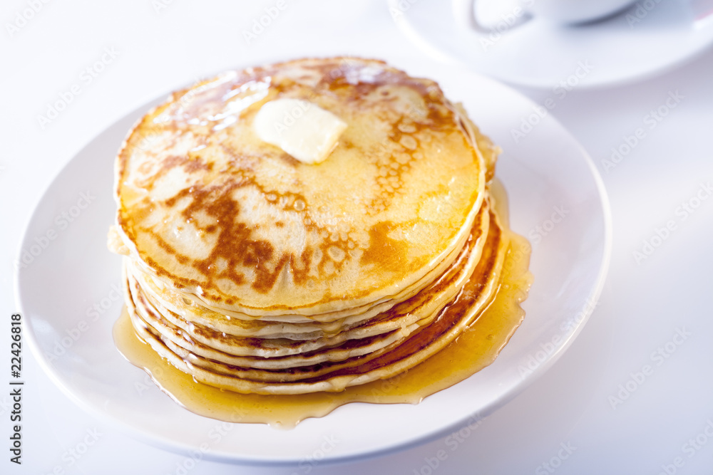 Pfannkuchen mit Honig Pfannkuchen mit Honig