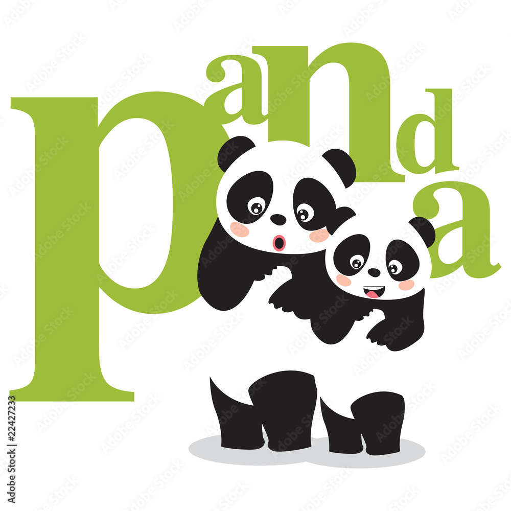 Naklejka premium Panda