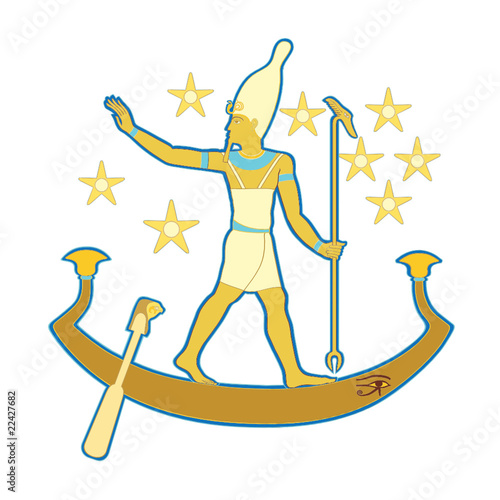 Pharaoh in the boat
