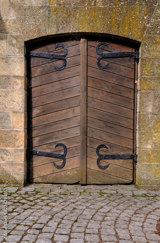 wooden doorway photo