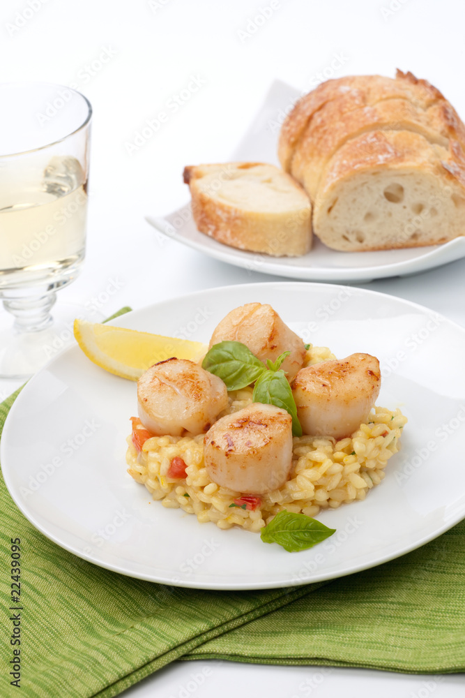 Scallops Risotto