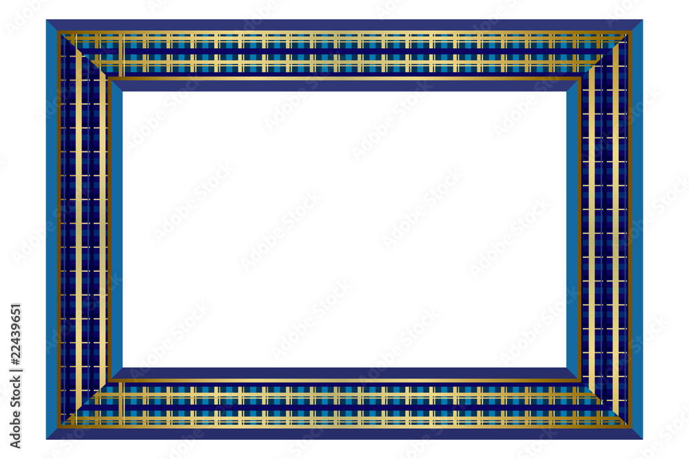 Check Blue Pattern Frame Check Blue Pattern Frame