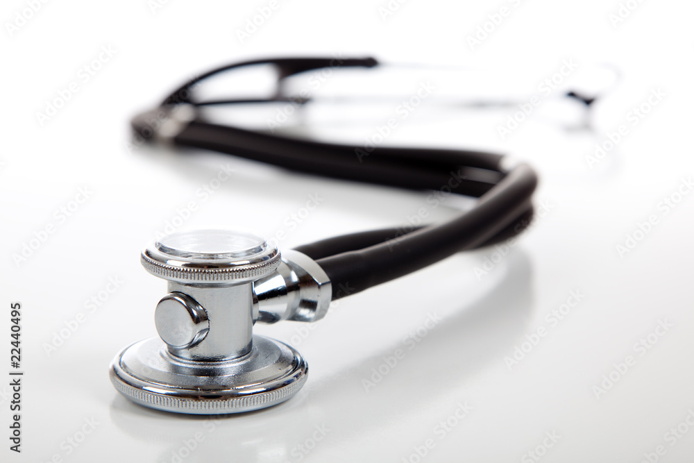 Stethoscope on white Stethoscope on white
