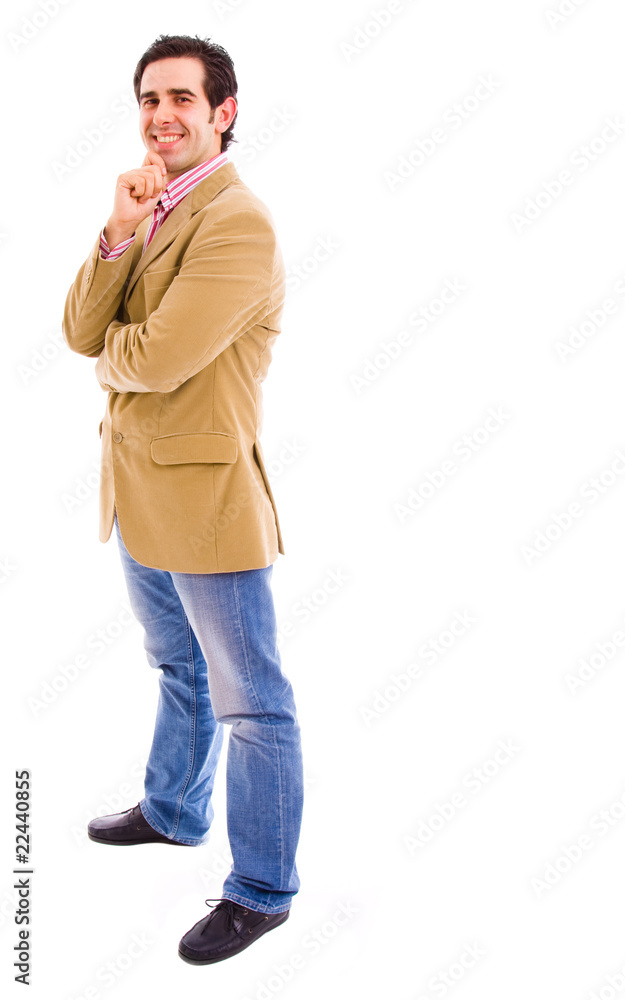 young business man full body in a white background young business man full body in a white background