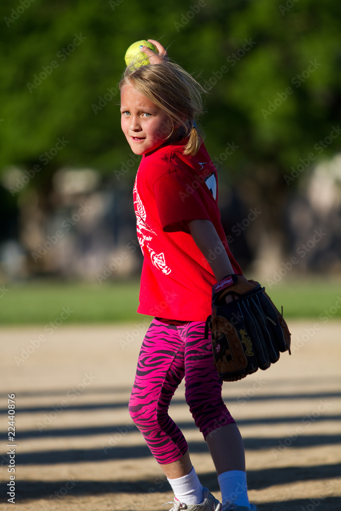 Obraz premium Pitching a fastball
