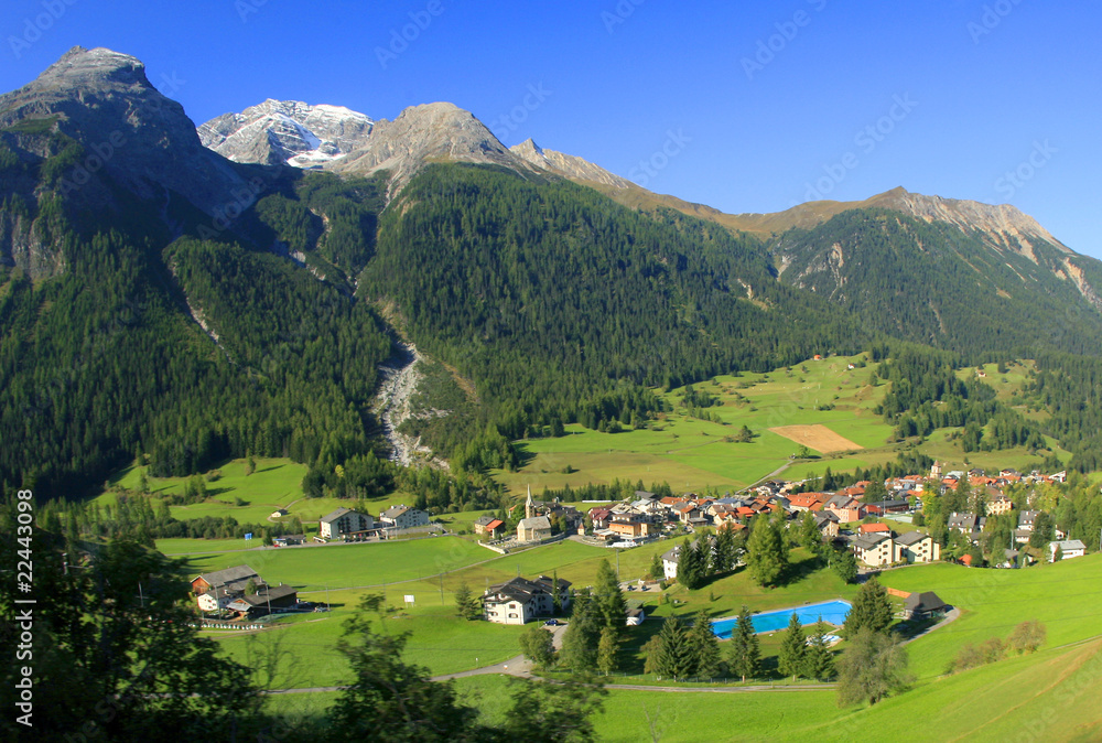 Landscape from Zermatt to St.Moritz