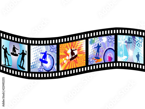 Filmstreifen - Surfing