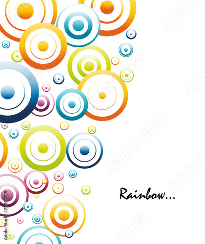 Colorful rainbow circles