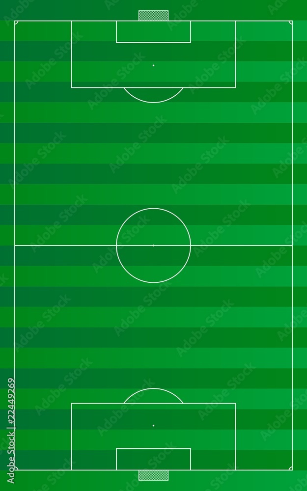 Obraz premium Fussballfeld - Vektor