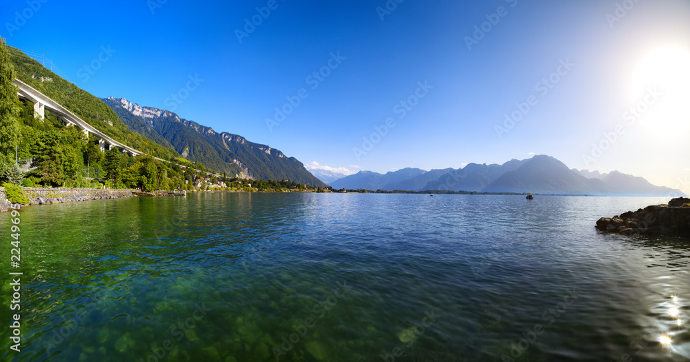 Geneva lake in Switzerland