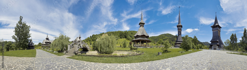 Barsana, traditional church of northern Romania Barsana, traditional church of northern Romania