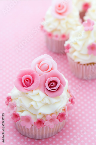 Obraz w ramie Rose cupcakes