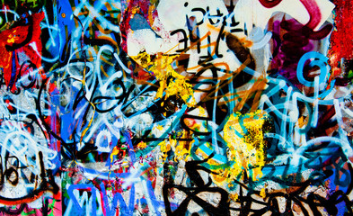 Papier peint photo Graffiti Fond graffiti urbain texture brute  © Andreas Gradin