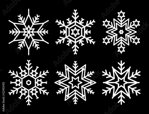 Set of Snowflakes
