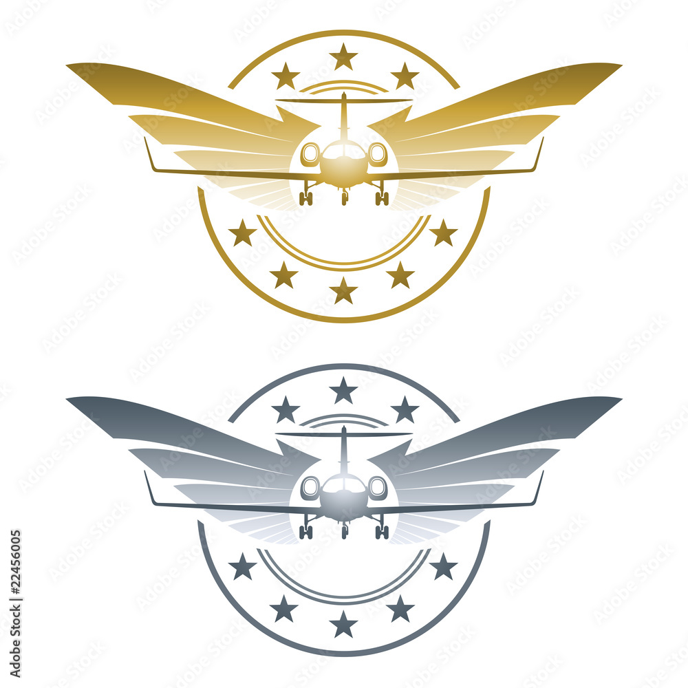ภาพประกอบสต็อก Logo - Fliegerabzeichen ภาพ | Adobe Stock