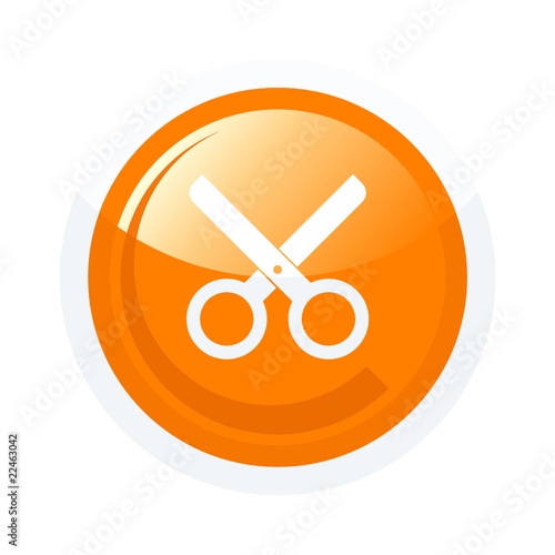 schneiden schere symbol zeichen button