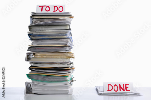 To do and done paperwork