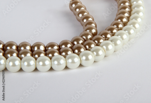 Pearl Jewelery in white background