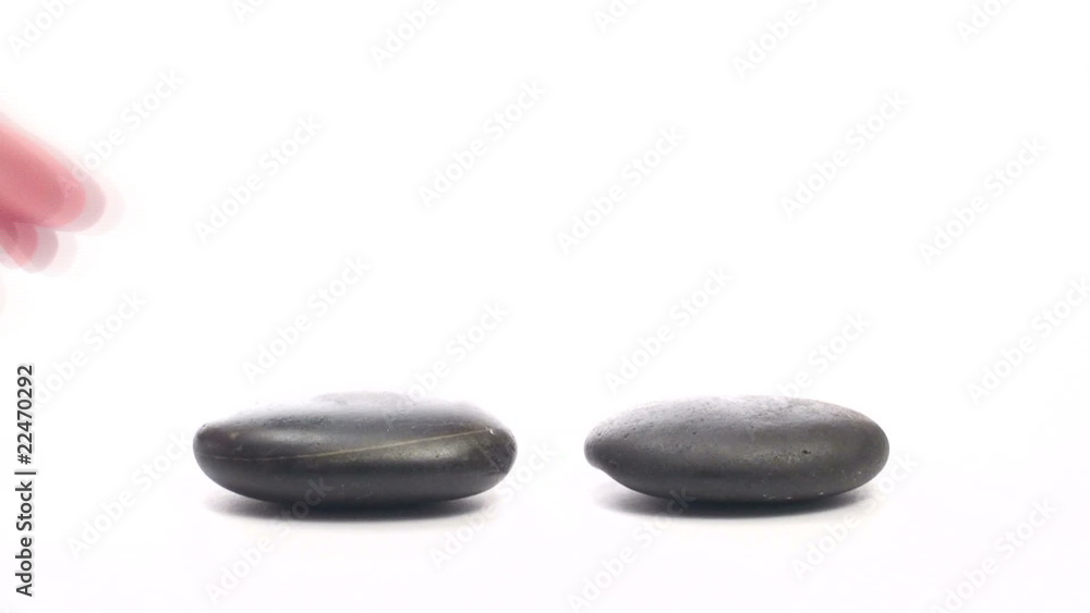Zen rock structure on white - HD Zen rock structure on white - HD