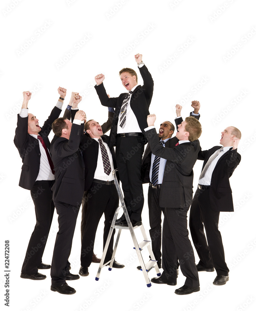 Obraz premium Group of happy businessmen
