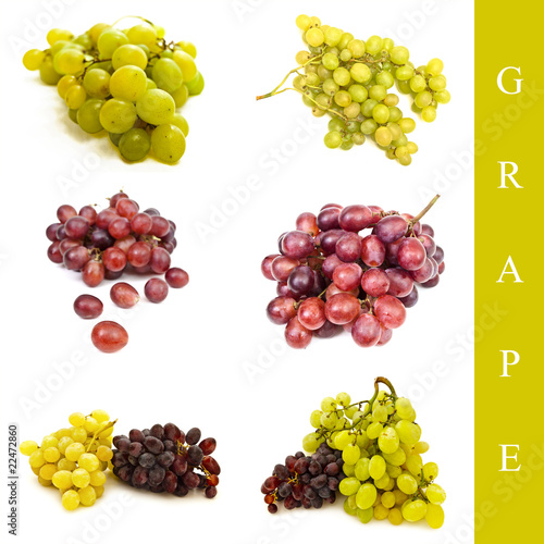 red and green grape