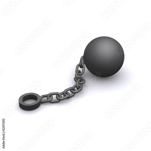 3d Ball and chain
