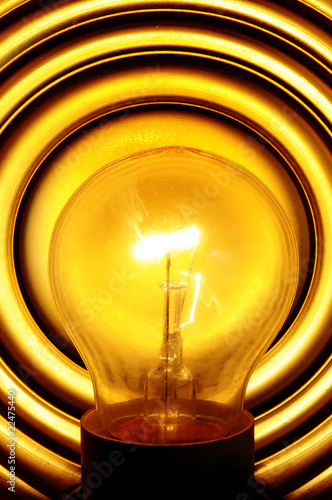 light bulb turned on photo