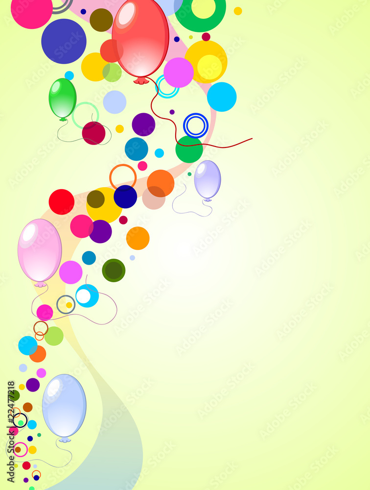 colored background with balloons colored background with balloons