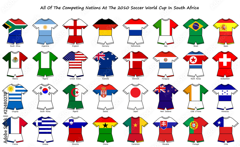 world cup flag strip designs