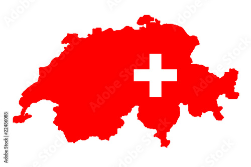 Bilde på lerret switzerland flag schweiz fahne