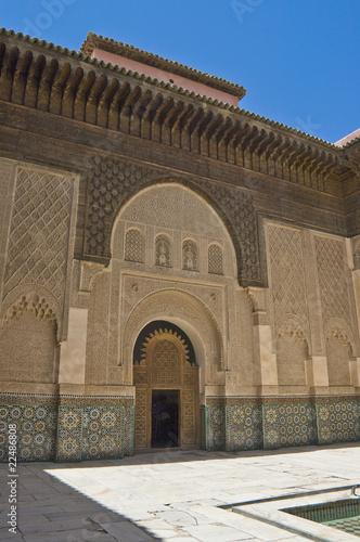 Former Islamic college, the Ben Youssef Madrasa,