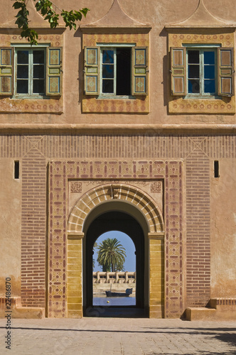 Pavilion at the Menara outside Marrakech medina's wall, Morocco © Anibal Trejo
