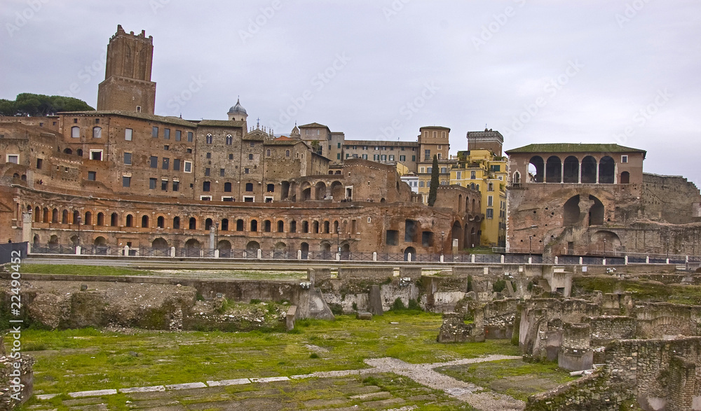 Traiano forum in Rome, Italy
