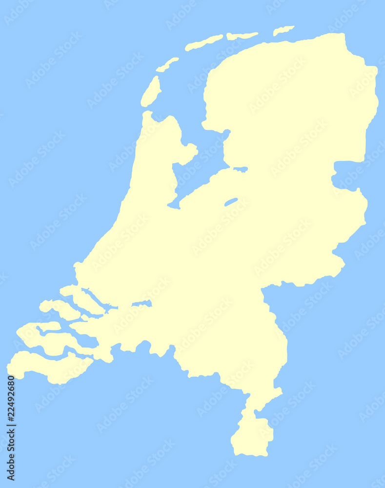 Obraz premium Map of Netherlands