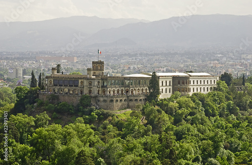 Castle in a city park