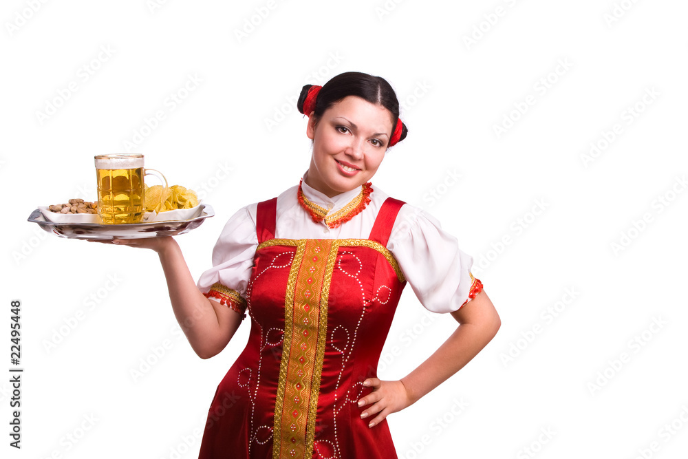 German/Bavarian woman with beer German/Bavarian woman with beer
