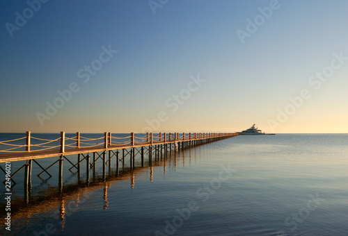 wooden marine pier © Sergey Peterman
